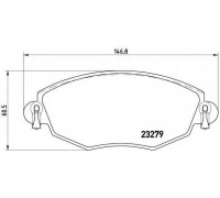 Комплект тормозных колодок, дисковый тормоз BREMBO P 24 060 P24060 BREMBO - купить в магазине запчастей по Украине