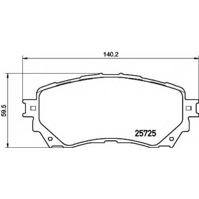 Комплект тормозных колодок, дисковый тормоз P49048 BREMBO - купить в магазине запчастей по Украине