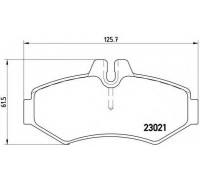 Комплект тормозных колодок, дисковый тормоз BREMBO P 50 020 P50020 BREMBO - купить в магазине запчастей по Украине