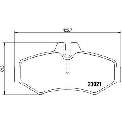 Комплект тормозных колодок, дисковый тормоз P50020 BREMBO - купить в магазине запчастей по Украине