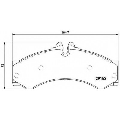 Комплект тормозных колодок, дисковый тормоз P50028 BREMBO - купить в магазине запчастей по Украине