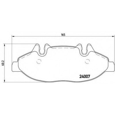 Комплект тормозных колодок, дисковый тормоз P50050 BREMBO - купить в магазине запчастей по Украине