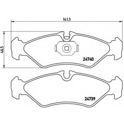 Комплект тормозных колодок, дисковый тормоз P50081 BREMBO - купить в магазине запчастей по Украине