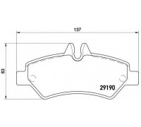 Комплект тормозных колодок, дисковый тормоз BREMBO P 50 084 P50084 BREMBO - купить в магазине запчастей по Украине