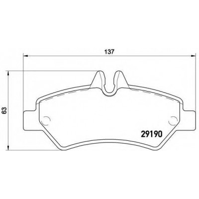 Комплект тормозных колодок, дисковый тормоз P50084 BREMBO - купити в магазині запчастин по Україні