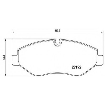 Комплект тормозных колодок, дисковый тормоз P50085 BREMBO - купить в магазине запчастей по Украине