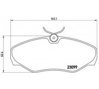 Комплект тормозных колодок, дисковый тормоз BREMBO P 56 061 P56061 BREMBO - купить в магазине запчастей по Украине