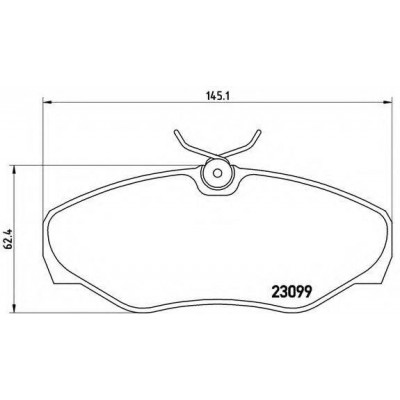 Комплект тормозных колодок, дисковый тормоз P56061 BREMBO - купить в магазине запчастей по Украине