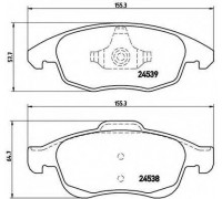 Комплект тормозных колодок, дисковый тормоз BREMBO P 61 083 P61083 BREMBO - купить в магазине запчастей по Украине