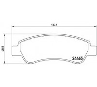 Комплект тормозных колодок, дисковый тормоз BREMBO P 61 091 P61091 BREMBO - купить в магазине запчастей по Украине