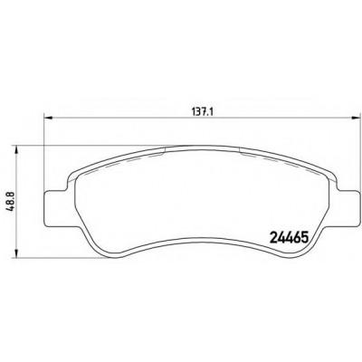 Комплект тормозных колодок, дисковый тормоз P61091 BREMBO - купить в магазине запчастей по Украине
