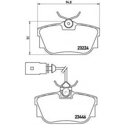 Комплект тормозных колодок, дисковый тормоз P85046 BREMBO - купити в магазині запчастин по Україні