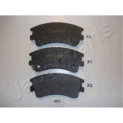 Комплект тормозных колодок, дисковый тормоз PA307AF JAPANPARTS - купити в магазині запчастин по Україні