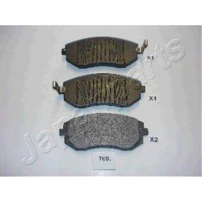 Комплект тормозных колодок, дисковый тормоз PA706AF JAPANPARTS - купити в магазині запчастин по Україні