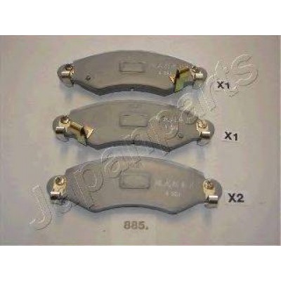 Комплект тормозных колодок, дисковый тормоз PA885AF JAPANPARTS - купить в магазине запчастей по Украине