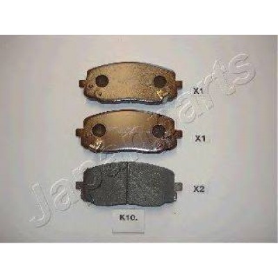 Комплект тормозных колодок, дисковый тормоз PAK10AF JAPANPARTS - купити в магазині запчастин по Україні