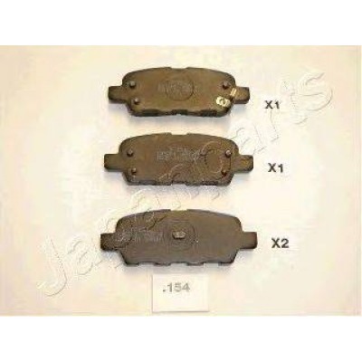 Комплект тормозных колодок, дисковый тормоз PP154AF JAPANPARTS - купить в магазине запчастей по Украине