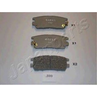Комплект тормозных колодок, дисковый тормоз PP599AF JAPANPARTS - купить в магазине запчастей по Украине