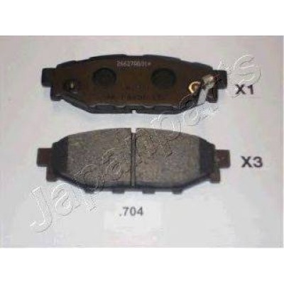 Комплект тормозных колодок, дисковый тормоз PP704AF JAPANPARTS - купити в магазині запчастин по Україні