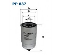 Топливный фильтр FILTRON PP837 PP837 FILTRON - купить в магазине запчастей по Украине