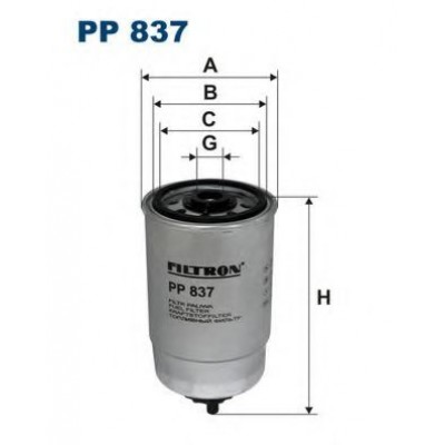 Топливный фильтр PP837 FILTRON - купить в магазине запчастей по Украине