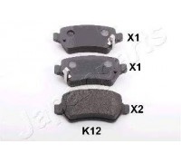 Комплект тормозных колодок, дисковый тормоз JAPANPARTS PP-K12AF PPK12AF JAPANPARTS - купить в магазине запчастей по Украине