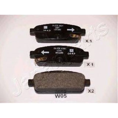 Комплект тормозных колодок, дисковый тормоз PPW05AF JAPANPARTS - купить в магазине запчастей по Украине