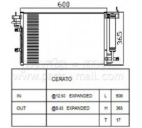 Конденсатор, кондиционер PARTS-MALL PXNCB-048 PXNCB048 PARTS-MALL - купить в магазине запчастей по Украине