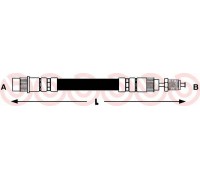 Тормозной шланг BREMBO T 61 028 T61028 BREMBO - купить в магазине запчастей по Украине