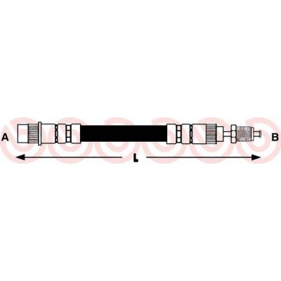 Тормозной шланг T61028 BREMBO - купить в магазине запчастей по Украине