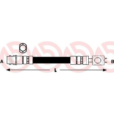 Тормозной шланг T85028 BREMBO - купить в магазине запчастей по Украине