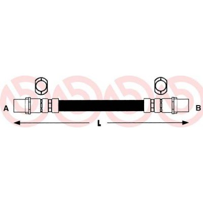 Тормозной шланг T85103 BREMBO - купить в магазине запчастей по Украине