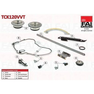 Комплект цели привода распредвала TCK120VVT FAI AutoParts - купить в магазине запчастей по Украине