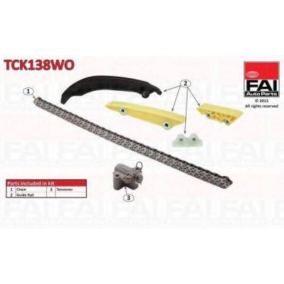 Комплект цели привода распредвала TCK138WO FAI AutoParts - купить в магазине запчастей по Украине
