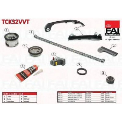 Комплект цели привода распредвала TCK32VVT FAI AutoParts - купити в магазині запчастин по Україні