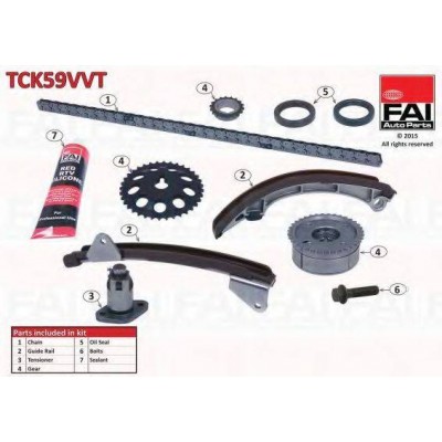 Комплект цели привода распредвала TCK59VVT FAI AutoParts - купити в магазині запчастин по Україні