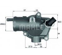 Термостат, охлаждающая жидкость MAHLE TI 27 92 TI2792 MAHLE - купить в магазине запчастей по Украине