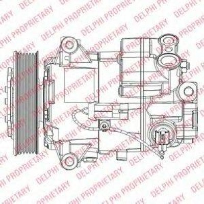 Компрессор, кондиционер TSP0155948 DELPHI - купить в магазине запчастей по Украине