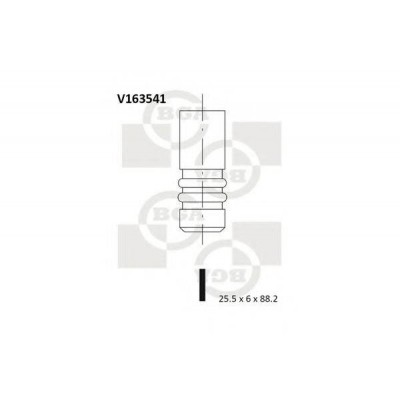 Выпускной клапан V163541 BGA - купить в магазине запчастей по Украине