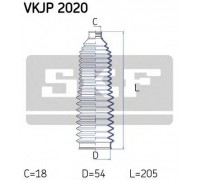 Комплект пылника, рулевое управление SKF VKJP 2020 VKJP2020 SKF - купить в магазине запчастей по Украине