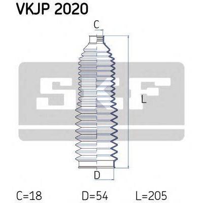 Комплект пылника, рулевое управление VKJP2020 SKF - купить в магазине запчастей по Украине