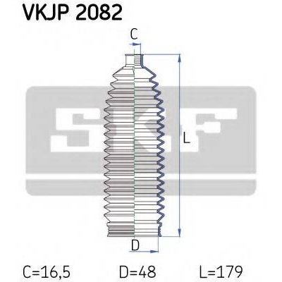 Комплект пылника, рулевое управление VKJP2082 SKF - купить в магазине запчастей по Украине