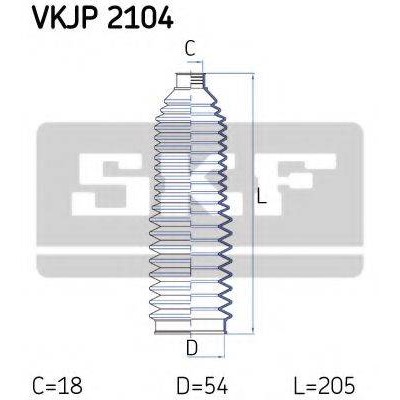 Комплект пылника, рулевое управление VKJP2104 SKF - купить в магазине запчастей по Украине