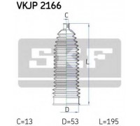 Комплект пылника, рулевое управление SKF VKJP 2166 VKJP2166 SKF - купить в магазине запчастей по Украине