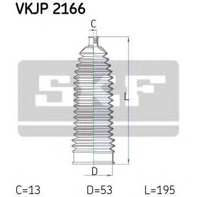 Комплект пылника, рулевое управление VKJP2166 SKF - купить в магазине запчастей по Украине