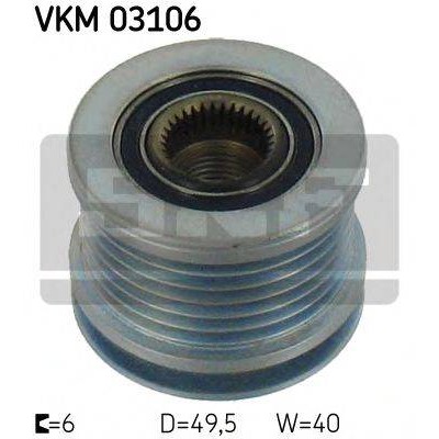 Механизм свободного хода генератора VKM03106 SKF - купить в магазине запчастей по Украине