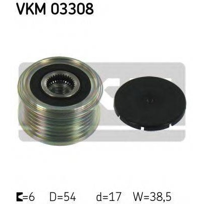 Механизм свободного хода генератора VKM03308 SKF - купить в магазине запчастей по Украине
