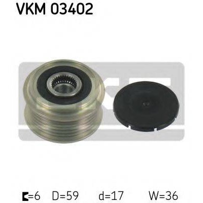 Механизм свободного хода генератора VKM03402 SKF - купить в магазине запчастей по Украине