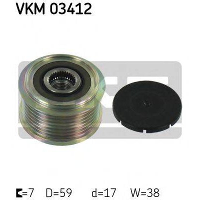 Механизм свободного хода генератора VKM03412 SKF - купить в магазине запчастей по Украине