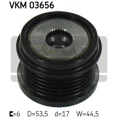Механизм свободного хода генератора VKM03656 SKF - купить в магазине запчастей по Украине